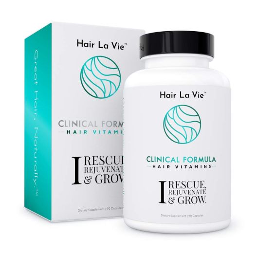 Hair La Vie Clinical Formula Hair Vitamins with Biotin and Saw Palmetto - Thicker Healthier Hair Growth