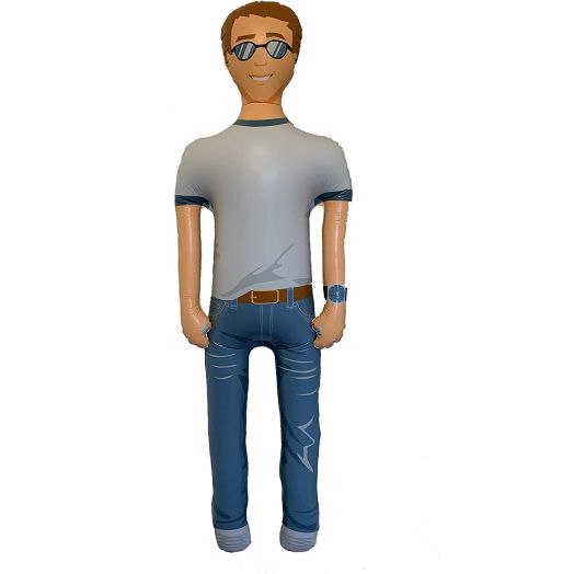 FUN delivery Man Akin: Inflatable Talking Boyfriend Husband, Funny Gifts for Women, Bachelorette Party, Valentines