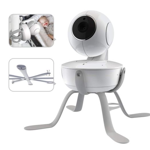 ChillaxBaby Universal Baby Monitor Mount - Adjustable Small Baby Camera Mount - Baby Monitor Holder Compatible with Motorola Baby Monitor, Infant Optics DXR 8 and Most Brands - Strong Baby Monitor Stand