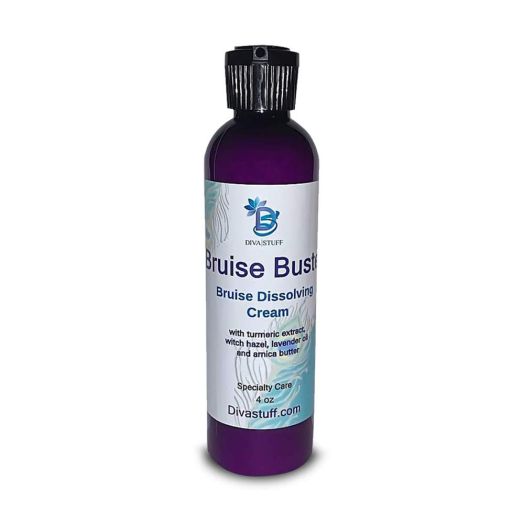 Bruise Busting Treatment Cream, For Those Who Bruise Easily, With Arnica Butter, Lavender and Turmeric, All Natural, 4 oz, By Diva Stuff