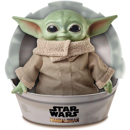 Star Wars The Child Plush Toy, 11-inch Small Yoda-like Soft Figure from The Mandalorian, Green