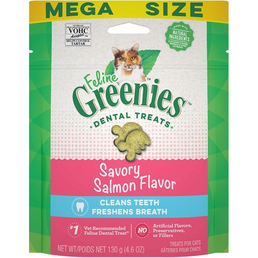 FELINE GREENIES Natural Dental Care Cat Treats 4.6-5.5 oz