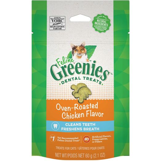 Greenies Feline Natural Dental Care Cat Treats 2.1-2.5 oz