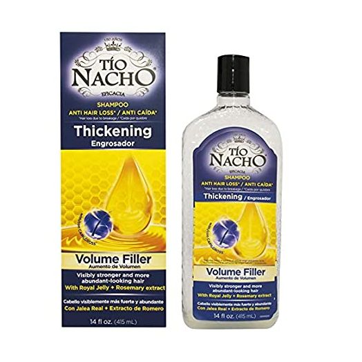 2 Pack Tio Nacho THICKENING Anti Hair Loss Shampoo Engrosador Volume Filler w/Royal Jelly and Rosemary Extract