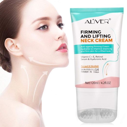 Neck Firming Cream, Neck Tightening and Lifting Cream, Moisturizer for Neck and Dcollet, Neck Cream for Anti-Aging, Wrinkles and Age Spots, Reduce Double Chin,Firm Sagging Skin, 120 ml