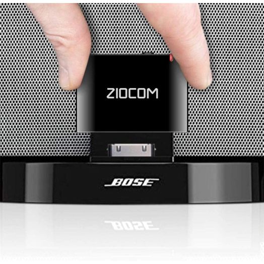 Ziocom 30 PIN Bose Bluetooth Adapter for Bose Sounddock and Other 30 pin Music Docking Station,30Pin iPhone iPod Dock Speaker,(Not Suitable for Any car or Motorcycle)-Black