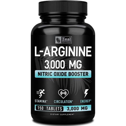 L Arginine 3000mg (150 Tablets | 1000mg) Maximum Dose L-Arginine Nitric Oxide Supplement for Muscle Growth, Pump Vascularity and Energy - L Arginine 1000mg Capsules, Nitric Oxide Booster