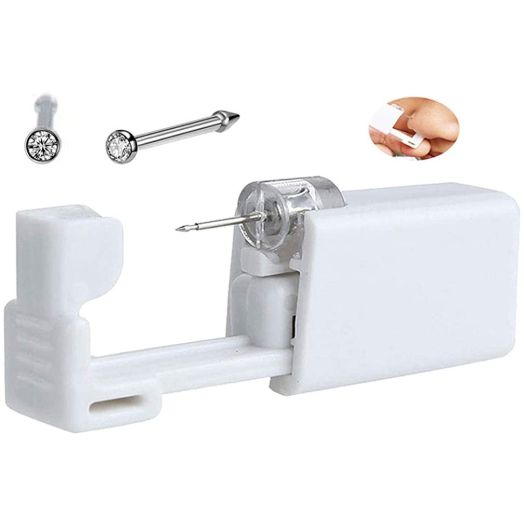 Self Nose Piercing Kit Disposable Sterile Ear Nose Piercing Kit Tool Stud Safety Portable Nose Piercing Kit