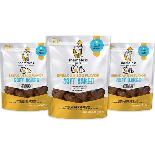 SHAMELESS PETS Soft-Baked Dog Treats | Clean, Natural, Grain-Free Dog Biscuits | Made w/Upcycled Ingredients in USA