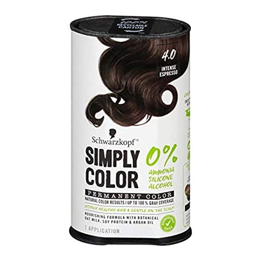 Schwarzkopf Simply Color Permanent Hair Color, 4.0 Intense Espresso