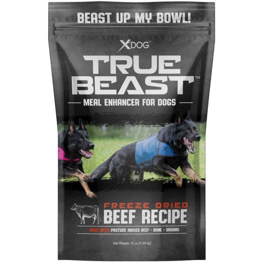 Xdog True Beast Freeze Dried Raw Food Toppers for Dogs, Made with Pasture Raise Beef, Bone and Organs.