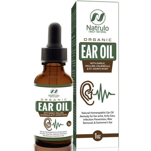 Organic Ear Oil for Ear Infections - Natural Eardrops for Infection Prevention, Swimmer's Ear and Wax Removal - Kids, Adults, Baby, Dog Earache Remedy - Mullein, Garlic, Calendula Made in USA