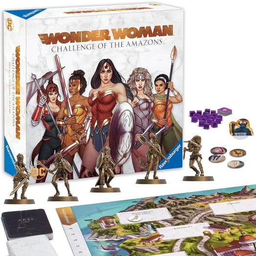 Ravensburger Wonder Woman: Challenge of The Amazons Strategy Game for Ages 10 and Up, Model:60001841