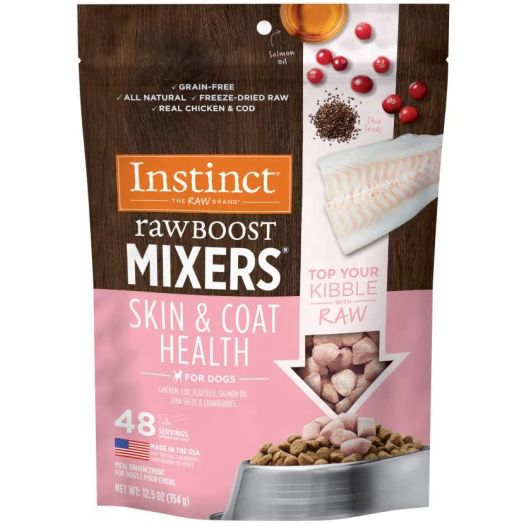 Instinct Freeze Dried Raw Boost Mixers Grain Free Recipe All Natural Dog Food Toppers with Functional Ingredients