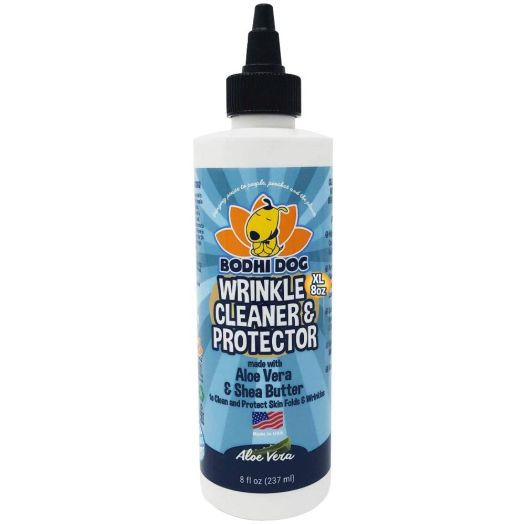 Bodhi Dog Wrinkle Cleaner and Protector | Extra Large 8oz | Soother and Treatment to Clean and Protect Wrinkles and Skin | Stain Remover and Anti Itch | Perfect for Bulldogs and Pugs | Made in The USA