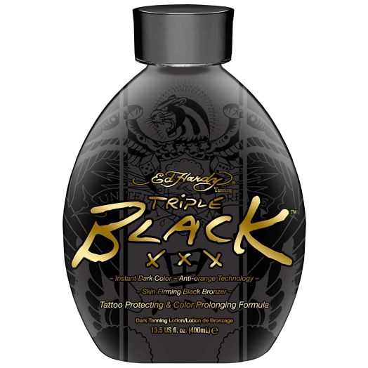 Ed Hardy BLACK XXX Instant Dark Color Tanning Lotion, 13.5 oz