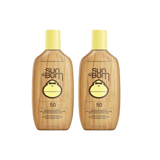 Sun Bum Sun Bum Original Spf 50 Sunscreen Lotion Vegan and Reef Friendly (octinoxate and Oxybenzone Free) Broad Spectrum Moisturizing Uva/uvb Sunscreen With Vitamin E 8 Ounce 2 Pack