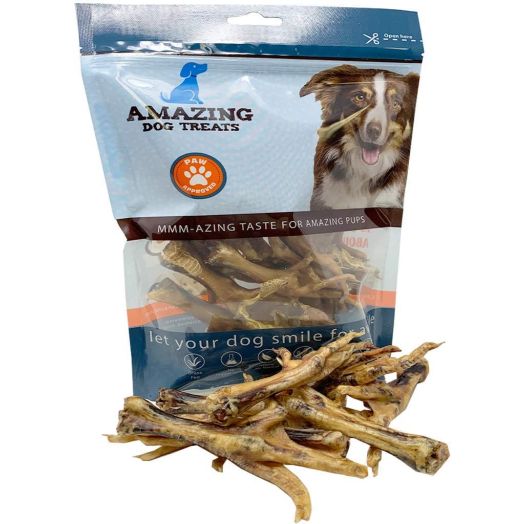 Chicken Feet Dog Treats [12, 25, 50,100, 200 Count] - (Made in USA) - All Natural Chicken Feet for Dogs American Grade  Chicken Feet Dog Chew Bones