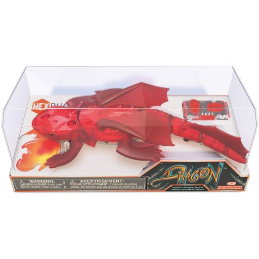 HEXBUG Remote Control Dragon - Rechargeable Toy for Kids - Adjustable Robotic Dinosaur Figure - Colors May Vary