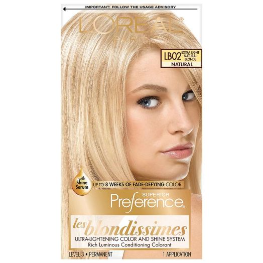 L'Oreal Paris Superior Preference Permanent Hair Color, Extra Light Natural Blonde LB02