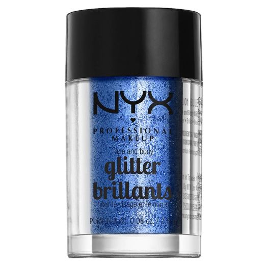 NYX Professional Makeup Face & Body Glitter, Blue