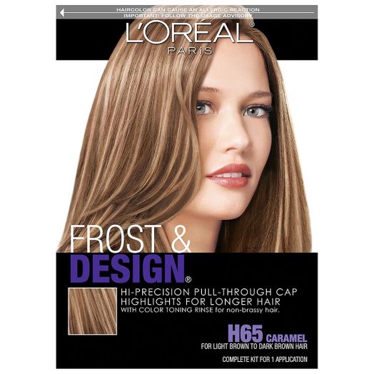 L'Oreal Paris Frost & Design Cap Hair Highlights For Long Hair, H65 Caramel