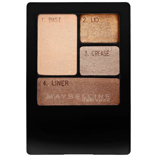 Maybelline Expert Wear Eyeshadow Quads, Chai Latte