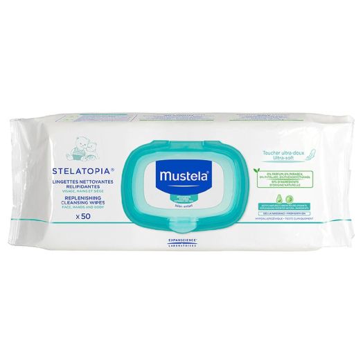 Mustela Stelatopia Replenishing Cleansing Wipes