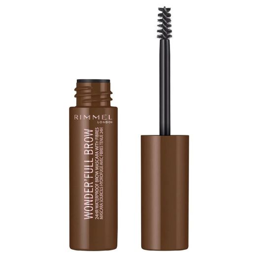 Rimmel Wonder'Full Brow 24HR Waterproof Brow Mascara with Fibres, Medium Brown
