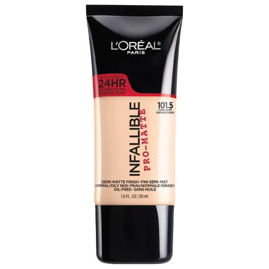 L'Oreal Paris Infallible Pro-Matte Blendable Foundation, 101.5 Ivory Buff