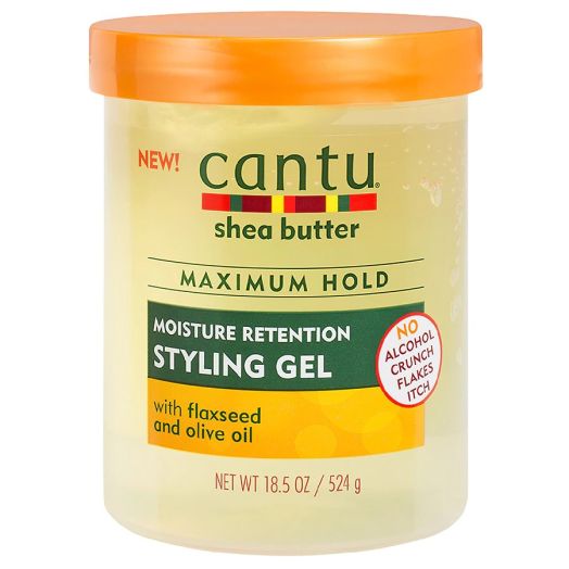 Cantu Shea Butter Maximum Hold Moisture Retention Styling Gel with Flaxseed and Olive Oil