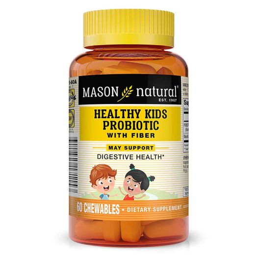 Mason Natural Healthy Kids Probiotics & Fiber Chewable Tablets