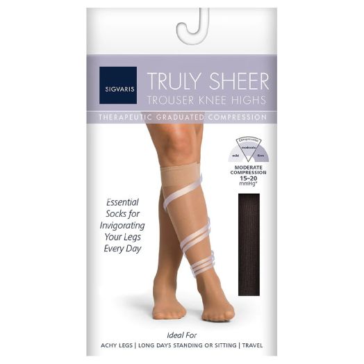Sigvaris Truly Sheer Trouser Knee Highs
