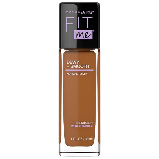 Maybelline Fit Me Dewy + Smooth Liquid Foundation Makeup with SPF 18, Mocha