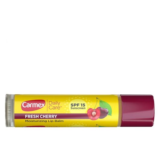 Carmex Daily Care Moisturizing Lip Balm Stick with SPF 15, Fresh Cherry