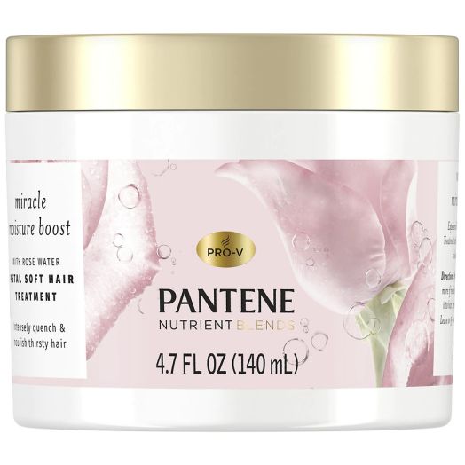 Pantene Nutrient Blends Miracle Moisture Boost Rose Water Petal Soft Hair Treatment