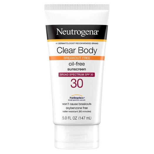 Neutrogena Clear Body Oil-Free Sunscreen Lotion With SPF 30 Fragrance-Free