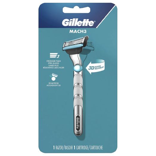 Gillette MACH3 3D Sphere Razor Handle + 1 Refill