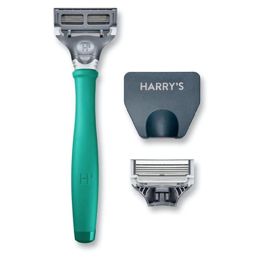 Harry's Men's 5 Blade Razor - Tropical Green Forest Green