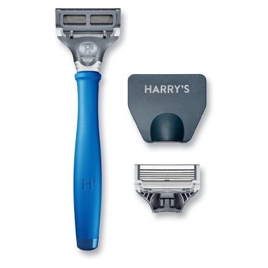 Harry's Men's 5 Blade Razor with 2 ct Cartridges - Indigo Blue Navy Blue