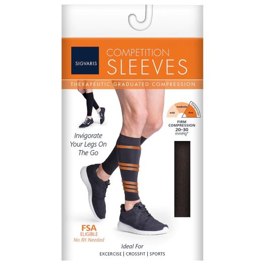 Sigvaris Compression Calf Sleeve Black, Black