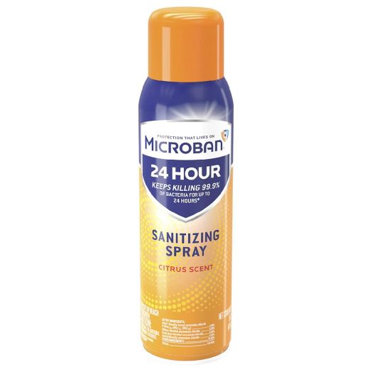 Microban 24 Hour Disinfectant Sanitizing Spray Citrus