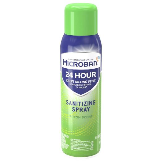 Microban 24 Hour Disinfectant Sanitizing Spray Fresh