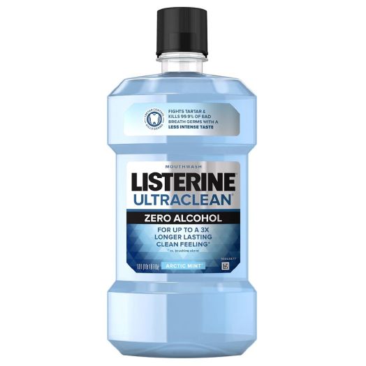 Listerine Zero Alcohol Tartar Mouthwash Arctic Mint
