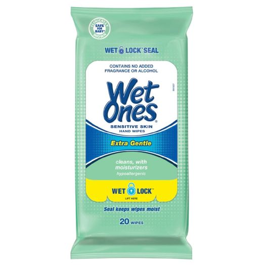 Wet Ones Travel Pack Wipes Sensitive Skin