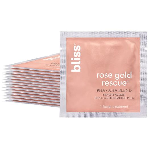 Bliss Rose Gold Rescue Gentle Resurfacing Peel For Sensitive Skin Fragrance-Free