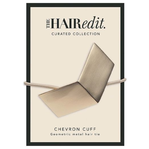 The Hair Edit Chevron Cuff, Soft Gold