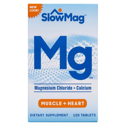SlowMag Muscle + Heart Magnesium Chloride with Calcium Supplement