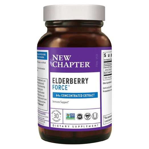 New Chapter Elderberry Force Supplement - Vegetarian Capsules
