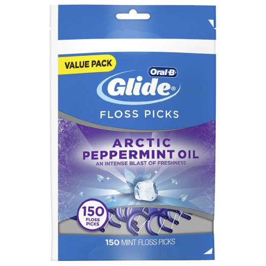 Oral-B Glide Dental Floss Picks Arctic Peppermint Oil